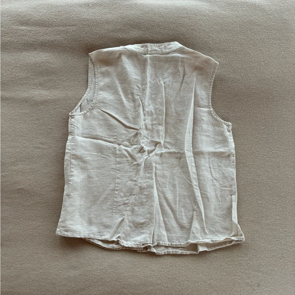 Vintage 90’s Linen Top - Picture 4 of 6